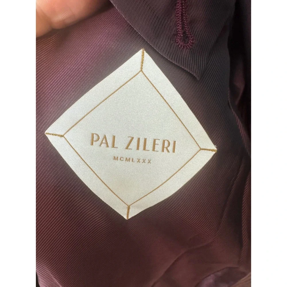 Pal Zileri Henry Singer Mens Wool Silk Linen Blazer Charcoal Grey Italy 54 / 44R